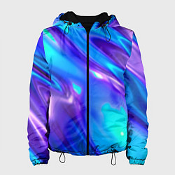 Куртка с капюшоном женская Neon Holographic, цвет: 3D-черный
