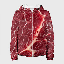 Куртка с капюшоном женская Свежее мясо, цвет: 3D-белый