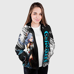 Куртка с капюшоном женская ШЭНЬ ХЭ КРИО АДЕПТ, цвет: 3D-черный — фото 2