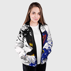 Куртка с капюшоном женская BENDY AND THE INK MACHINE POPPY PLAYTIME, цвет: 3D-черный — фото 2