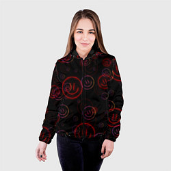 Куртка с капюшоном женская Колючий смайл Smile, цвет: 3D-черный — фото 2