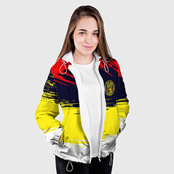 Куртка с капюшоном женская Кобра кай Cobra Kai спина, цвет: 3D-белый — фото 2