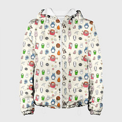 Куртка с капюшоном женская Ghibli Аll, цвет: 3D-белый