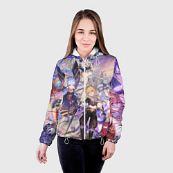 Куртка с капюшоном женская Genshin Impact - Арка Инадзумы, цвет: 3D-белый — фото 2