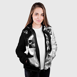 Куртка с капюшоном женская Salvador Dali - Сальвадор Дали, цвет: 3D-черный — фото 2