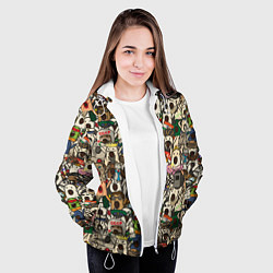 Куртка с капюшоном женская Ничоси - Nichosi, цвет: 3D-белый — фото 2