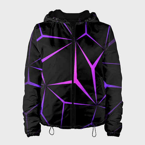 Женская куртка НЕОНОВАЯ ГЕОМЕТРИЯ - NEON / 3D-Черный – фото 1