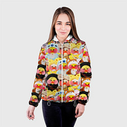 Куртка с капюшоном женская УТЯ УТОЧКА ЛАЛАФАНФАН ПАТТЕРН, цвет: 3D-белый — фото 2
