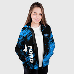 Куртка с капюшоном женская Форд , Ford, цвет: 3D-черный — фото 2