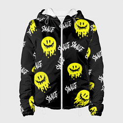 Куртка с капюшоном женская SMILE smile граффити, цвет: 3D-белый