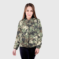 Куртка с капюшоном женская Камуфляж с уточками Lalafanfan, цвет: 3D-черный — фото 2