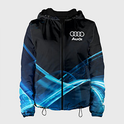 Куртка с капюшоном женская Ауди текстура, цвет: 3D-черный