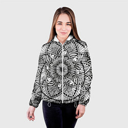 Куртка с капюшоном женская Мандала 2028-1, цвет: 3D-белый — фото 2