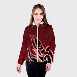 Куртка с капюшоном женская ТОМА GENSHIN IMPACT, цвет: 3D-белый — фото 2