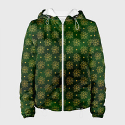 Куртка с капюшоном женская Gold & Green, цвет: 3D-белый