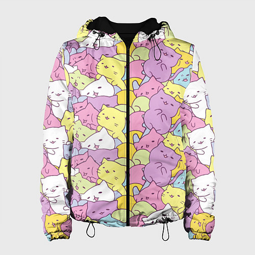 Женская куртка Cute pattern of seals / 3D-Черный – фото 1