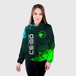 Куртка с капюшоном женская CS:GO Краска, цвет: 3D-черный — фото 2