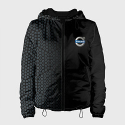 Куртка с капюшоном женская VOLVO MINI LOGO, цвет: 3D-черный