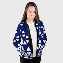 Куртка с капюшоном женская Тоттенхэм tottenham, цвет: 3D-черный — фото 2