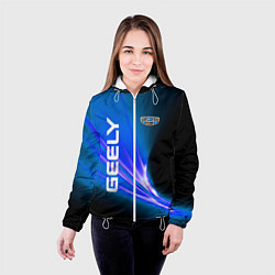 Куртка с капюшоном женская Geely Automobile, цвет: 3D-белый — фото 2