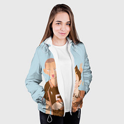 Куртка с капюшоном женская Рюноскэ и Ю, цвет: 3D-белый — фото 2