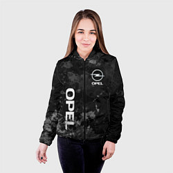 Куртка с капюшоном женская OPEL ОПЕЛЬ СЕРЫЙ ФОН, цвет: 3D-черный — фото 2