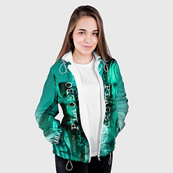 Куртка с капюшоном женская Placebo - turquoise, цвет: 3D-белый — фото 2