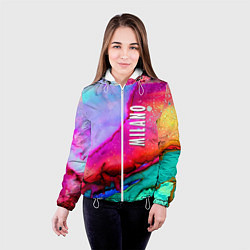 Куртка с капюшоном женская Milano Fashion pattern, цвет: 3D-белый — фото 2