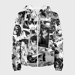 Куртка с капюшоном женская Убийца Акамэ pattern, цвет: 3D-белый