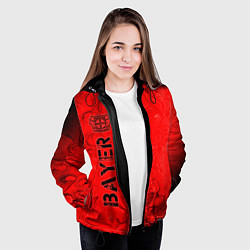 Куртка с капюшоном женская БАЙЕР Bayer Разводы, цвет: 3D-черный — фото 2