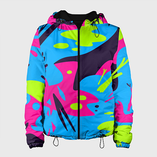 Женская куртка Color abstract pattern Summer / 3D-Черный – фото 1