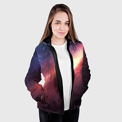 Куртка с капюшоном женская Рождение звезды, цвет: 3D-черный — фото 2