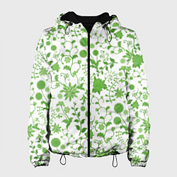 Куртка с капюшоном женская Зелёное поле, цвет: 3D-черный