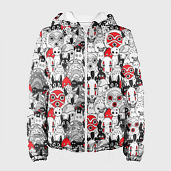 Куртка с капюшоном женская Studio Ghibli Stars, цвет: 3D-белый