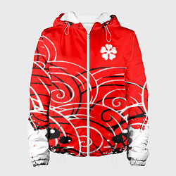 Женская куртка Чёрный клевер black clover Краски