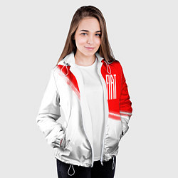 Куртка с капюшоном женская ФИАТ Краски, цвет: 3D-белый — фото 2