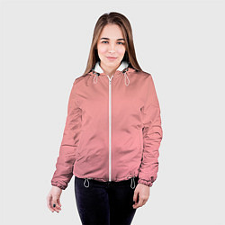 Куртка с капюшоном женская Gradient Roseanna Orange to pink, цвет: 3D-белый — фото 2