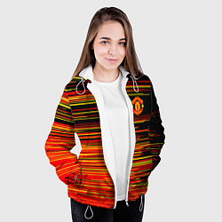 Куртка с капюшоном женская Манчестер юнайтед manchester united ФКМЮ, цвет: 3D-белый — фото 2