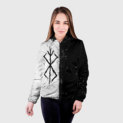 Куртка с капюшоном женская КЛЕЙМО ЖЕРТВЫ ЧБ БЕРСЕРК, цвет: 3D-черный — фото 2