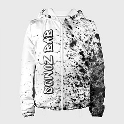 Куртка с капюшоном женская Рэпер Sqwoz Bab в стиле граффити, цвет: 3D-белый