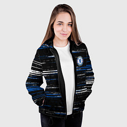 Куртка с капюшоном женская Chelsea челси лого, цвет: 3D-черный — фото 2