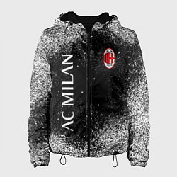 Куртка с капюшоном женская Фк милан football, цвет: 3D-черный
