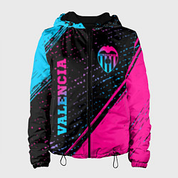 Куртка с капюшоном женская Valencia Neon Gradient, цвет: 3D-черный