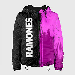 Куртка с капюшоном женская Ramones Rock Legends, цвет: 3D-черный