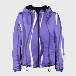 Куртка с капюшоном женская Very peri волны, цвет: 3D-черный