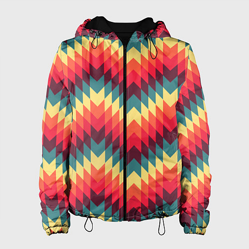 Женская куртка Мексиканские узоры / 3D-Черный – фото 1