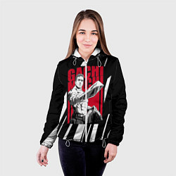 Куртка с капюшоном женская Guchi-muchi Billy Herrington, цвет: 3D-белый — фото 2