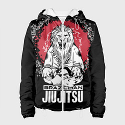 Куртка с капюшоном женская Jiu-Jitsu red sun Brazil, цвет: 3D-белый