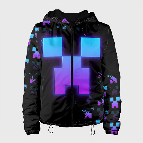 Женская куртка Minecraft градиент / 3D-Черный – фото 1