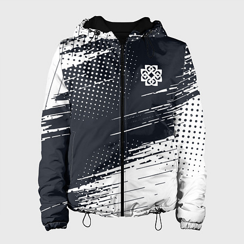 Женская куртка Breaking benjamin абстракция / 3D-Черный – фото 1